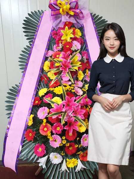 더컨벤션 영등포점 3단화환 기본형