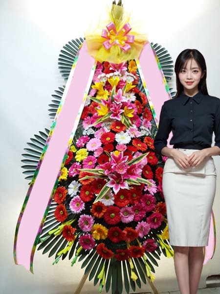 더컨벤션 영등포점 3단화환 고급형